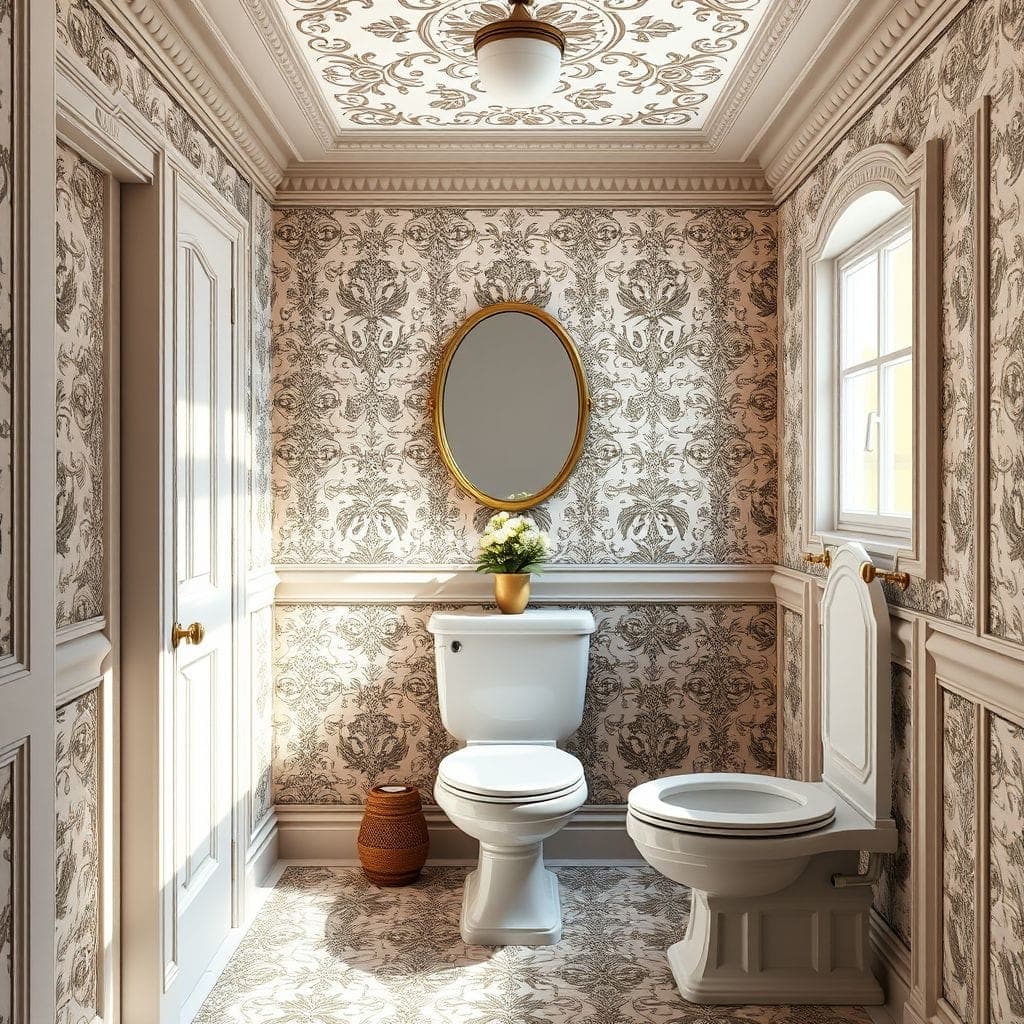 Traditional Toilet design example 3