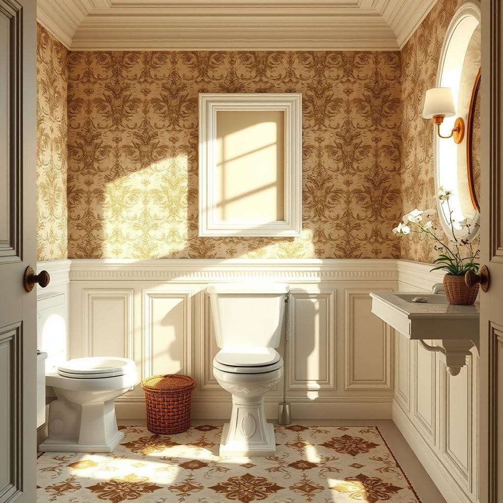 Traditional Toilet design example 4