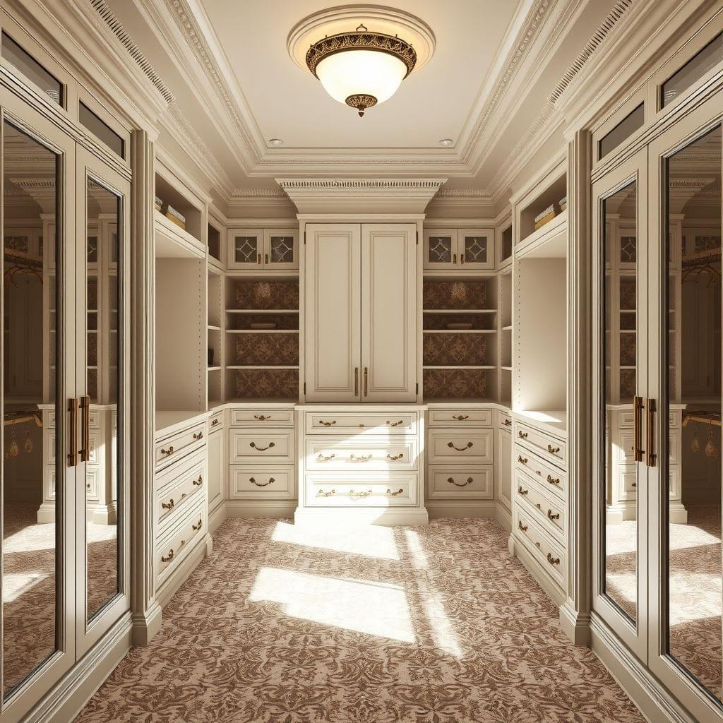 Traditional Walk-in Closet design example 4