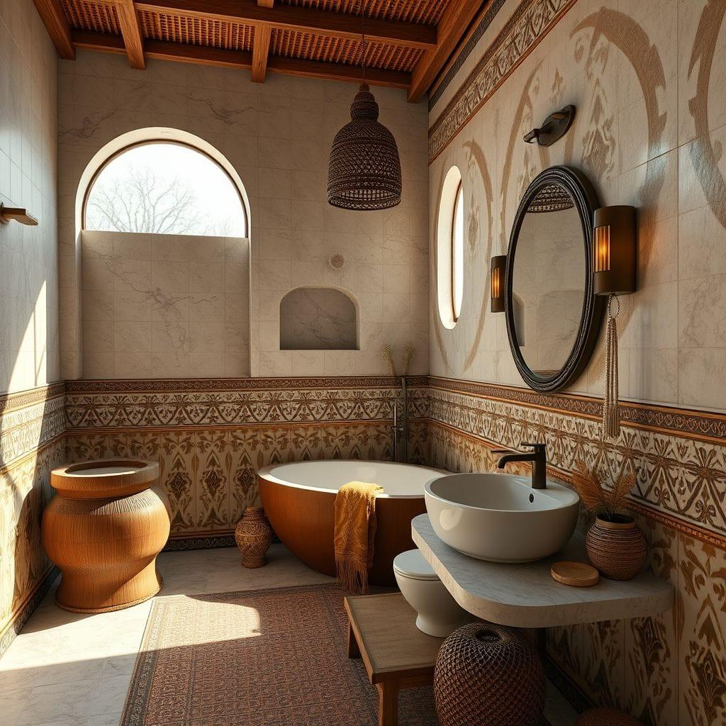Tribal Bathroom design example 2