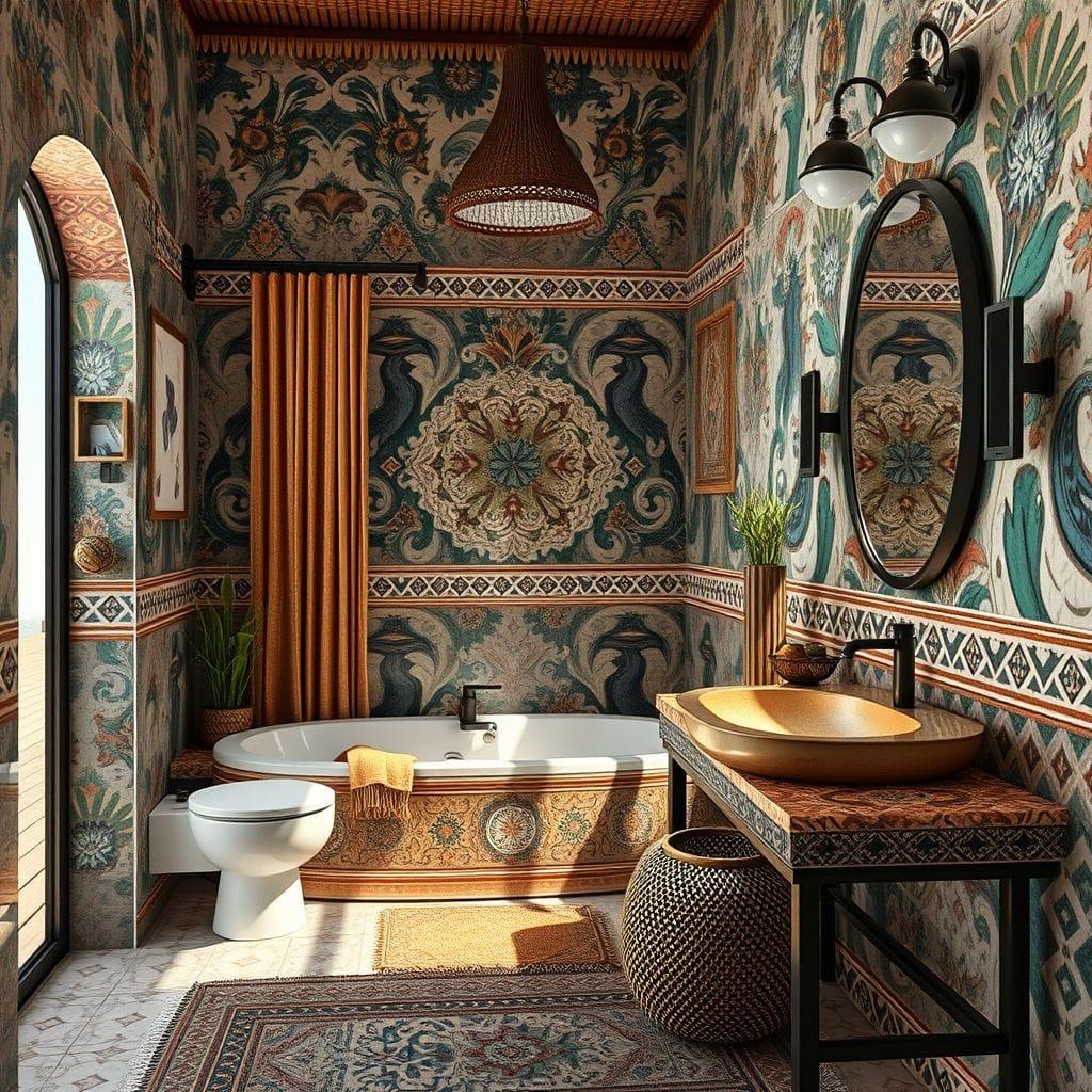Tribal Bathroom design example 3