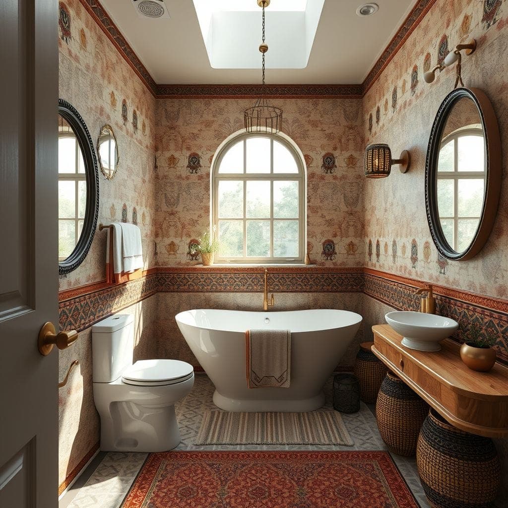 Tribal Bathroom design example 4