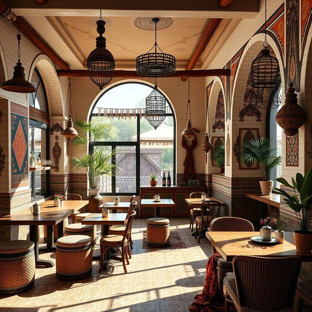 Tribal Coffee Shop design example 1