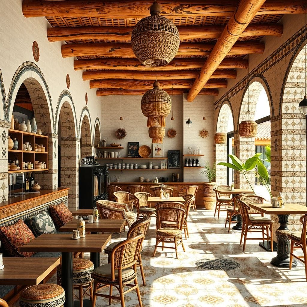 Tribal Coffee Shop design example 2