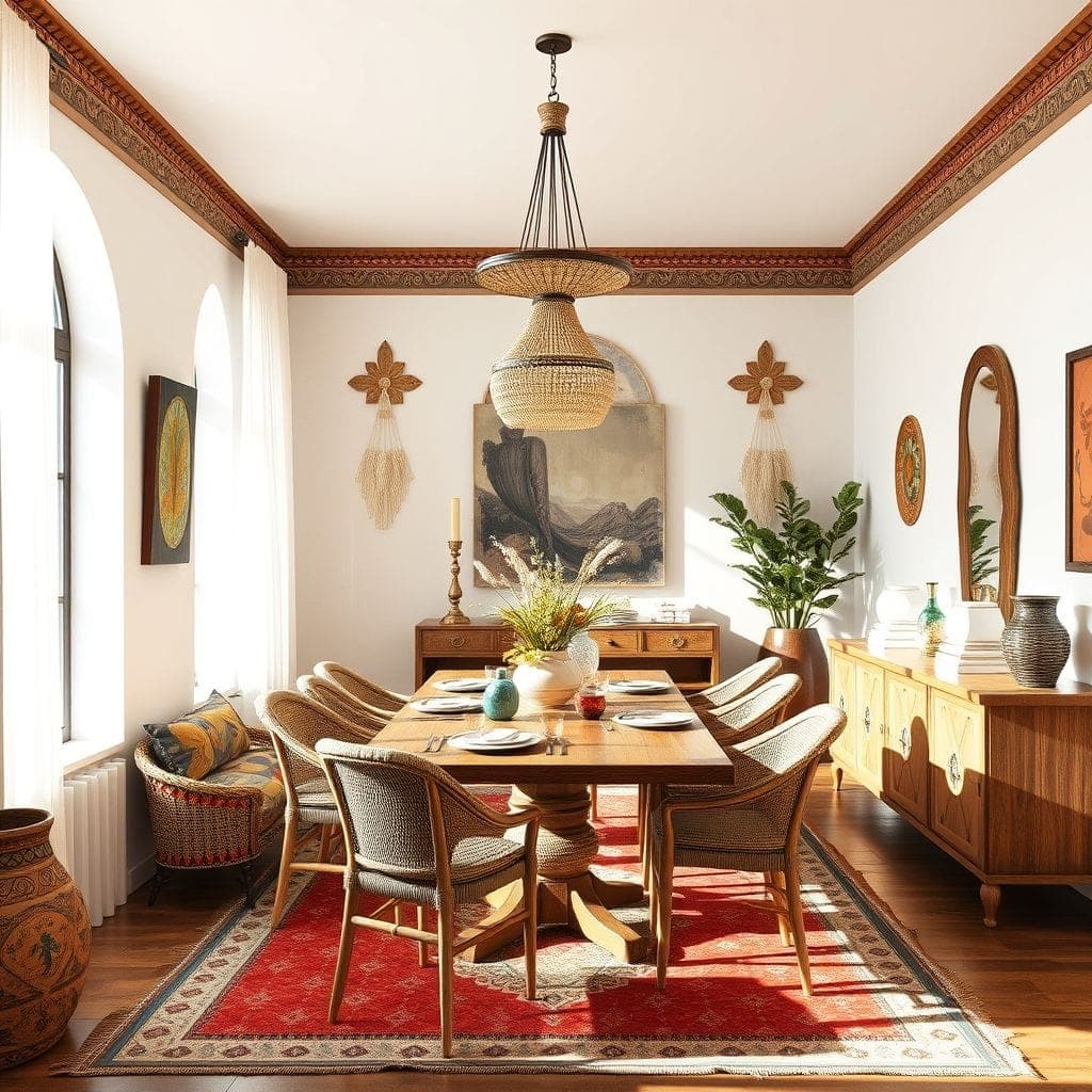 Tribal Dining Room design example 1