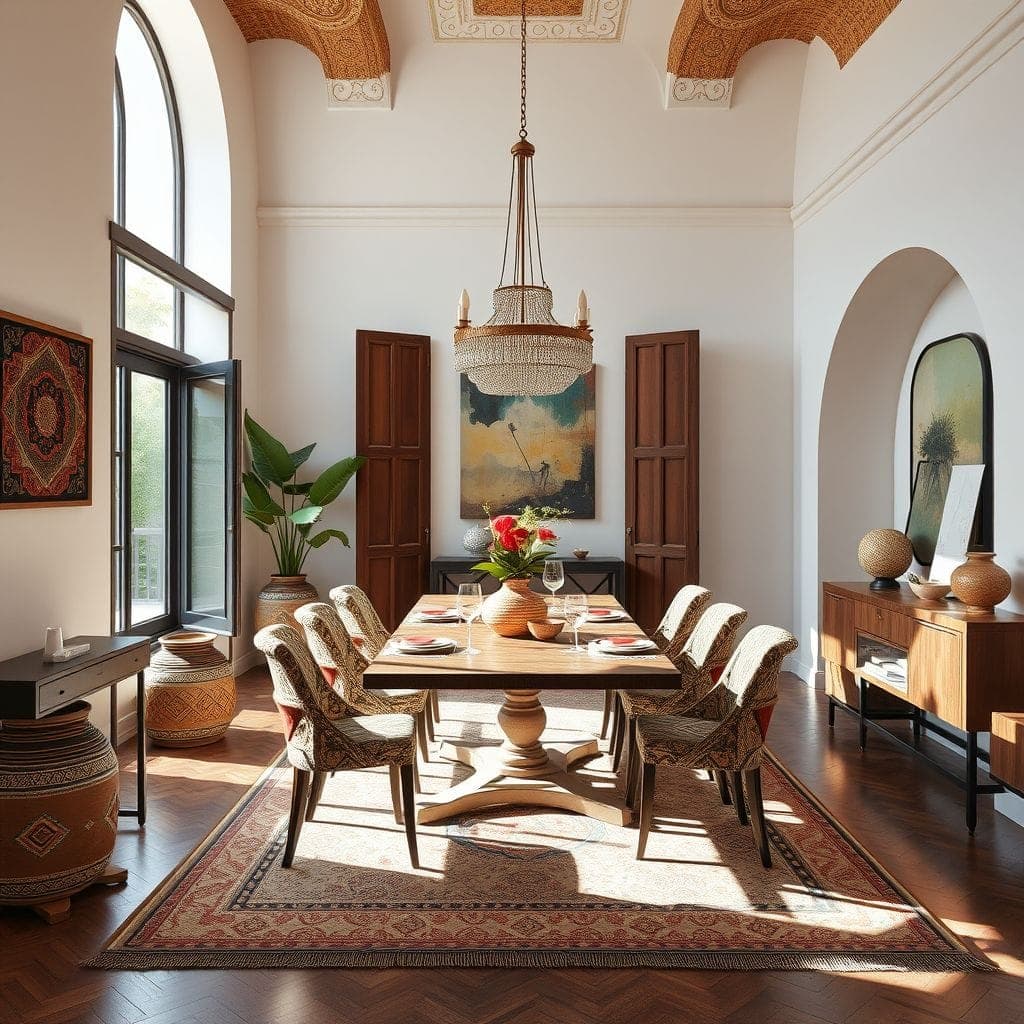Tribal Dining Room design example 2