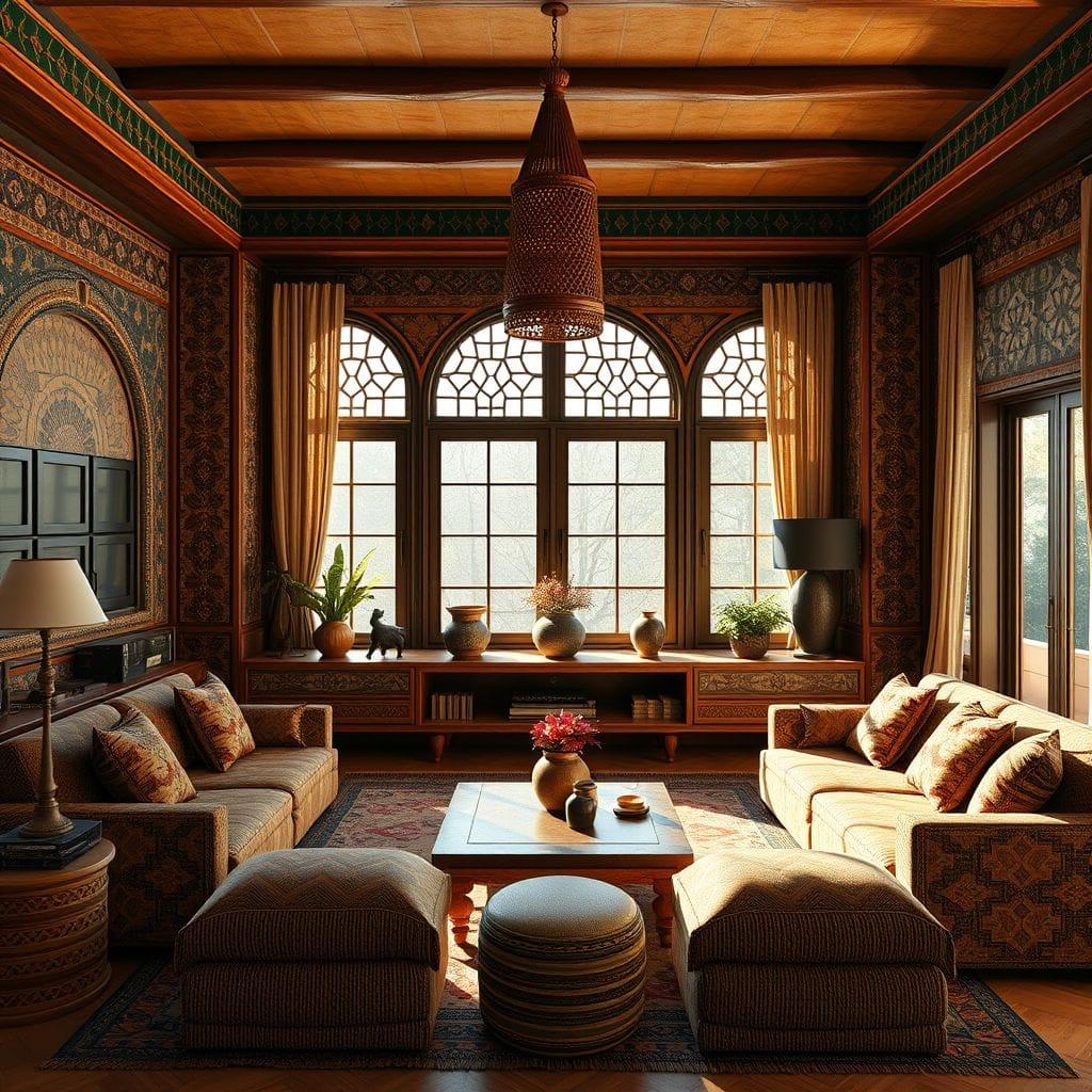 Tribal Entertainment Room design example 1