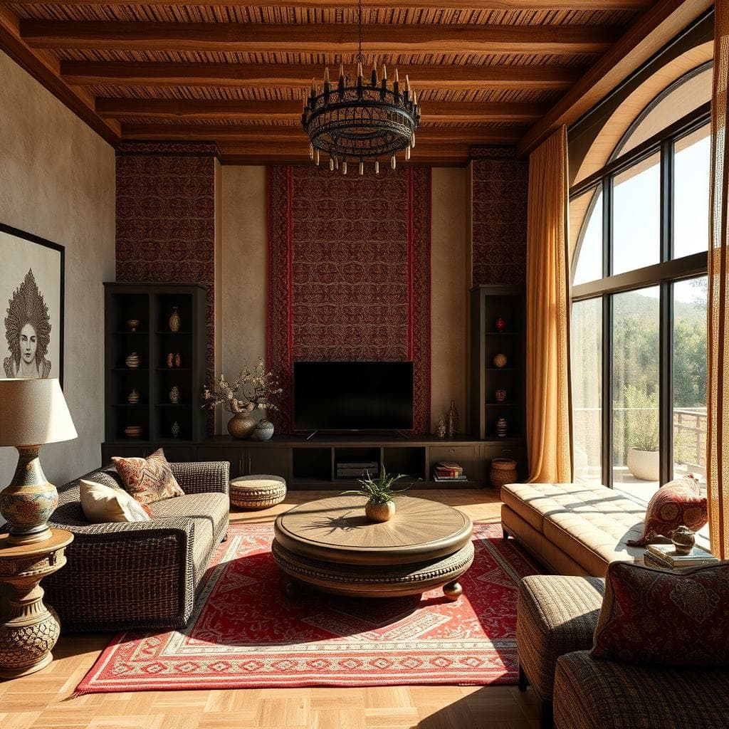 Tribal Entertainment Room design example 2