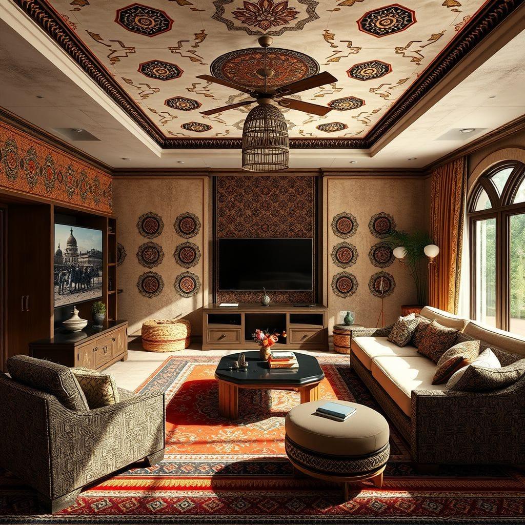 Tribal Entertainment Room design example 3