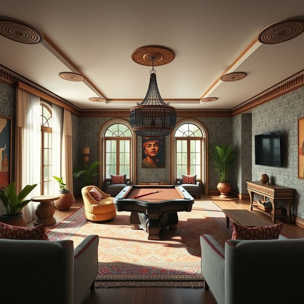 Tribal Game Room design example 1