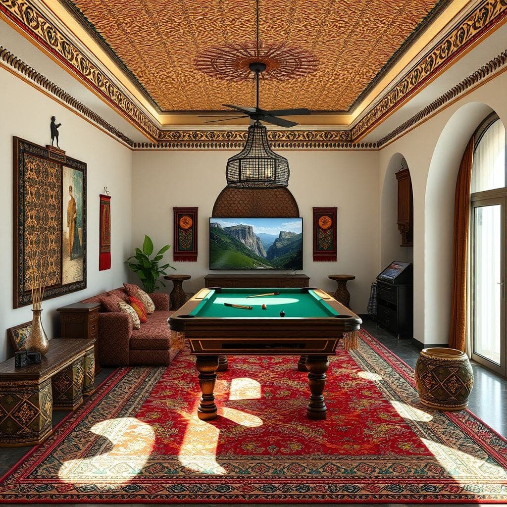 Tribal Game Room design example 2