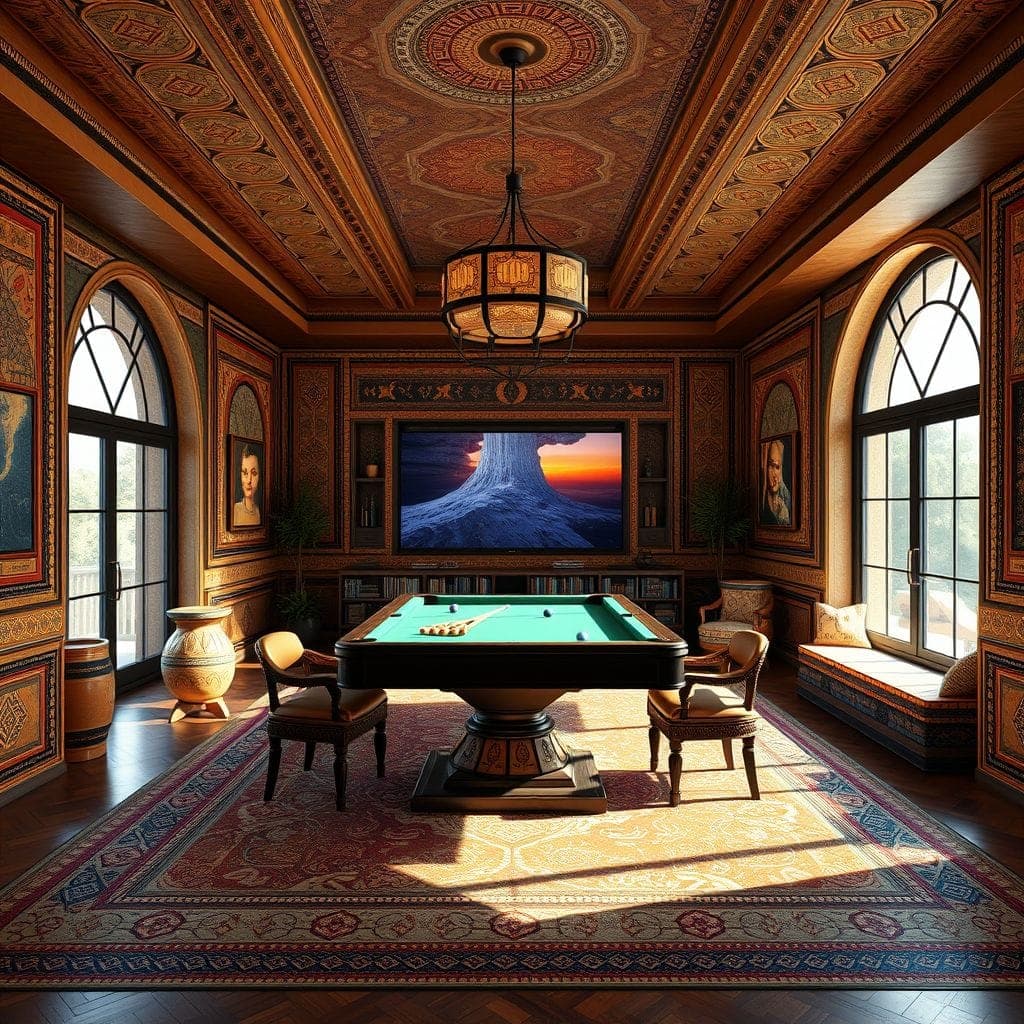 Tribal Game Room design example 3