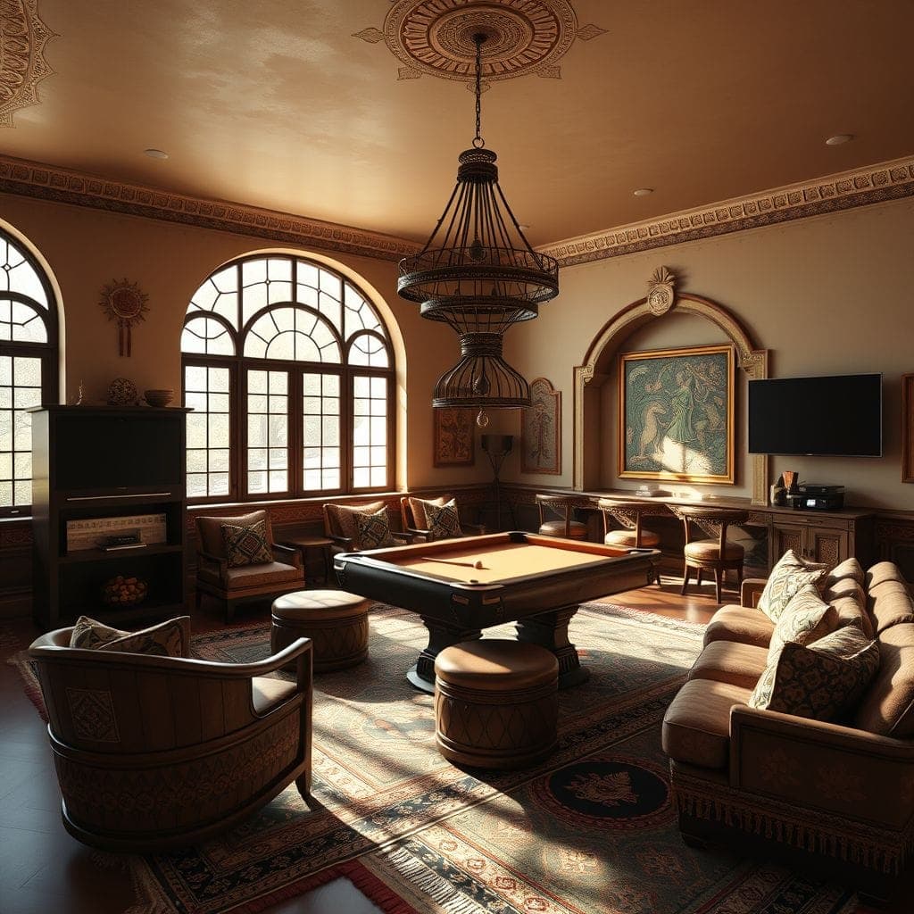 Tribal Game Room design example 4