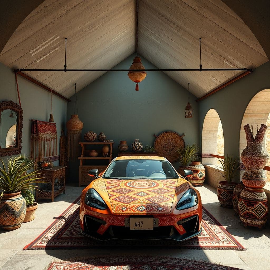 Tribal Garage design example 1