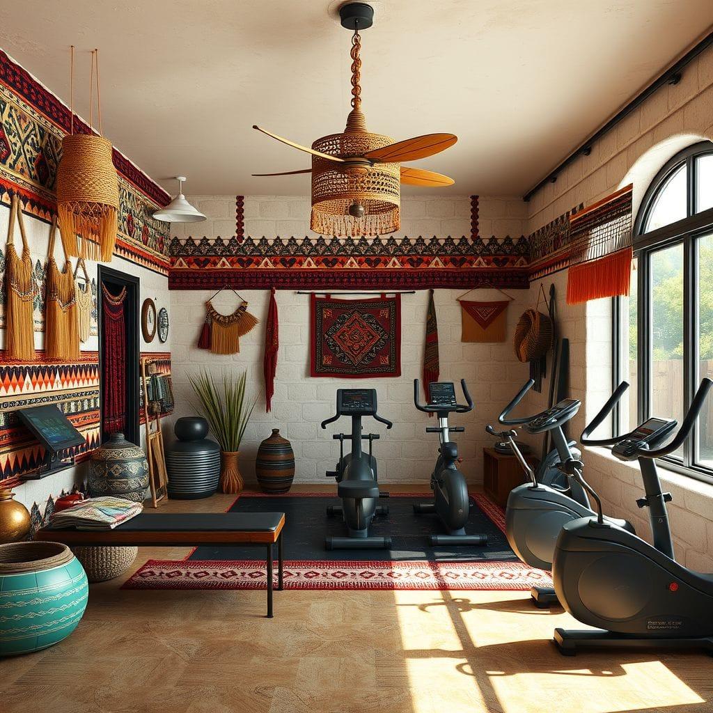 Tribal Garage Gym design example 2