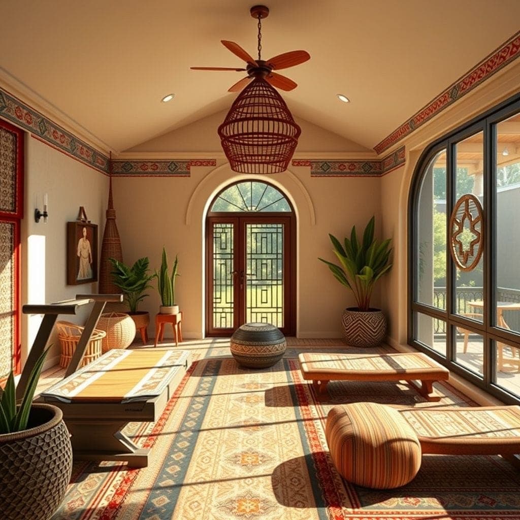 Tribal Home Gym design example 1