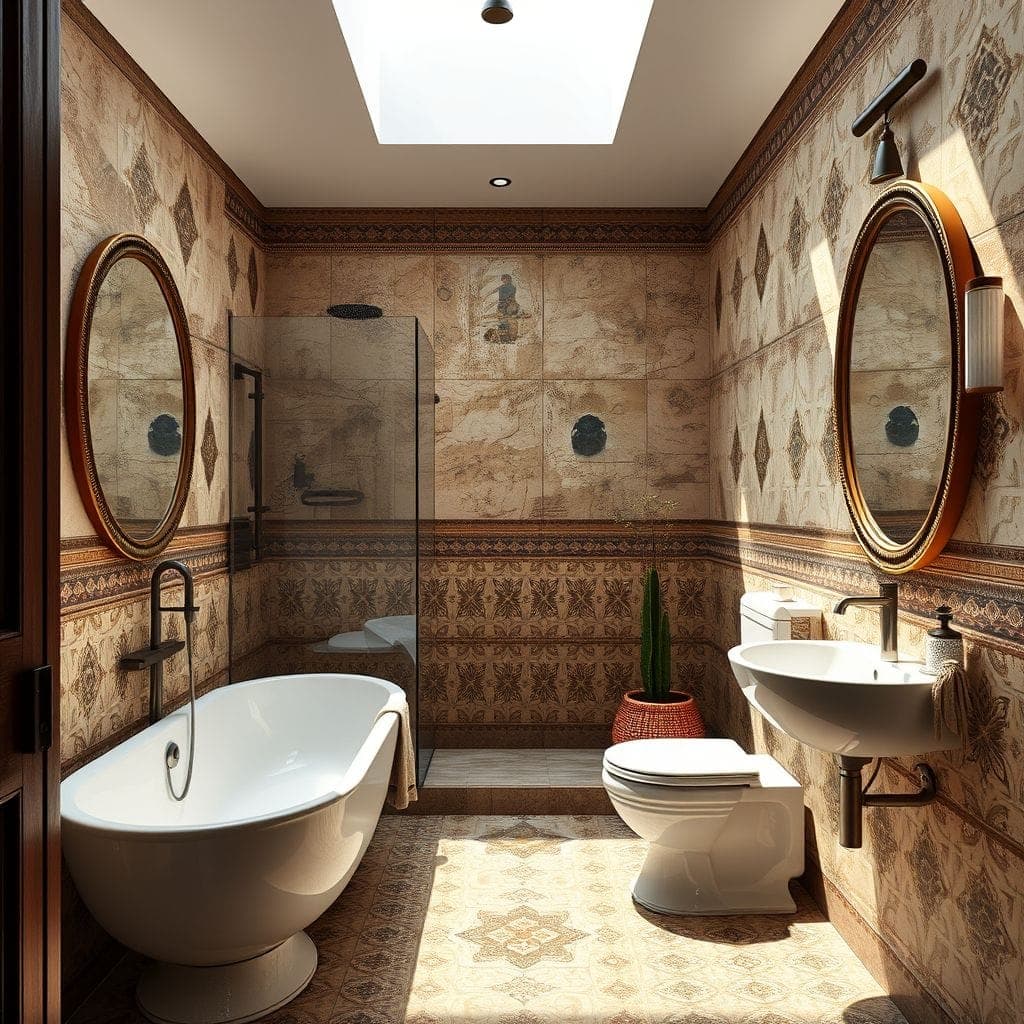 Tribal Hotel Bathroom design example 1
