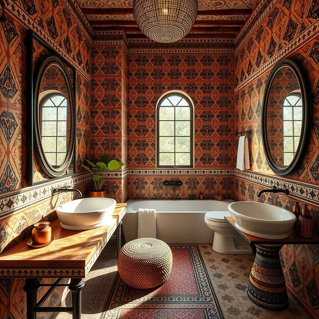 Tribal Hotel Bathroom design example 2