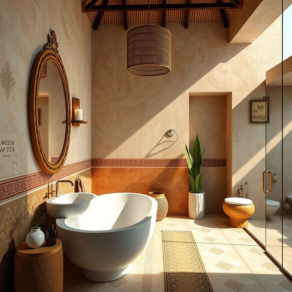 Tribal Hotel Bathroom design example 3