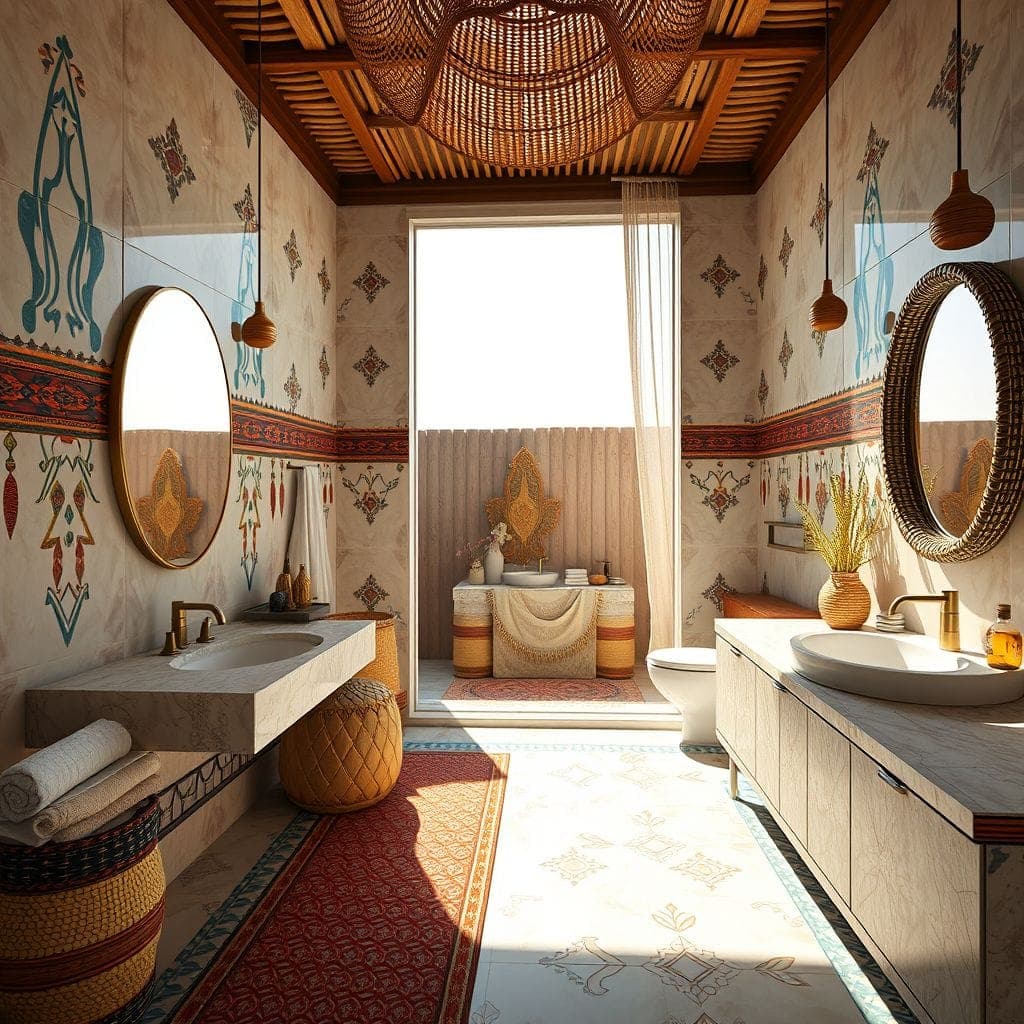 Tribal Hotel Bathroom design example 4