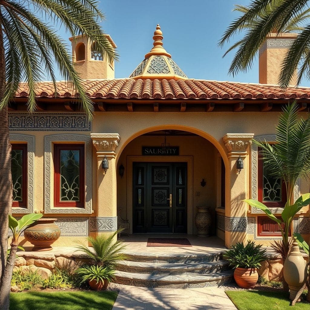 Tribal House Exterior design example 2