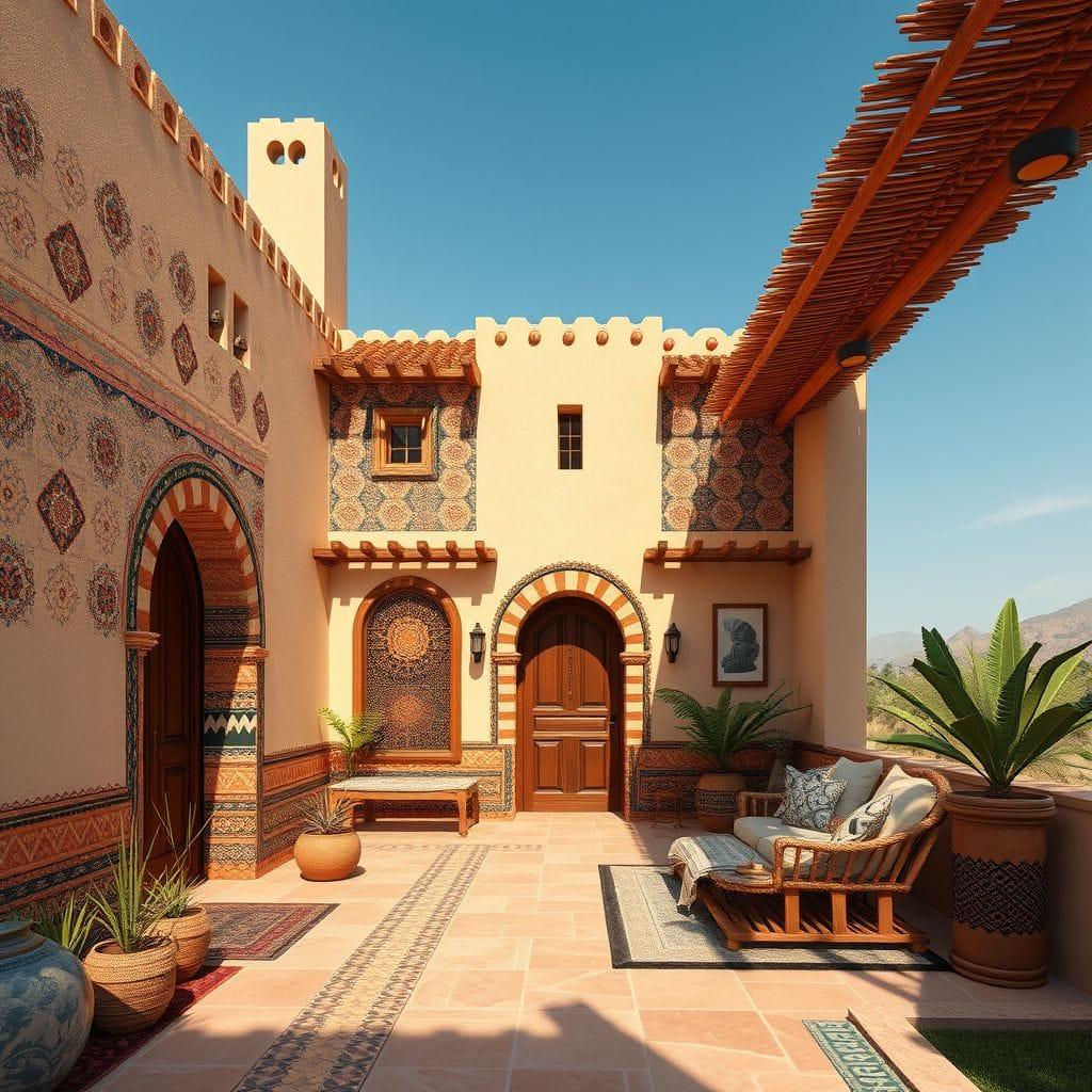 Tribal House Exterior design example 3