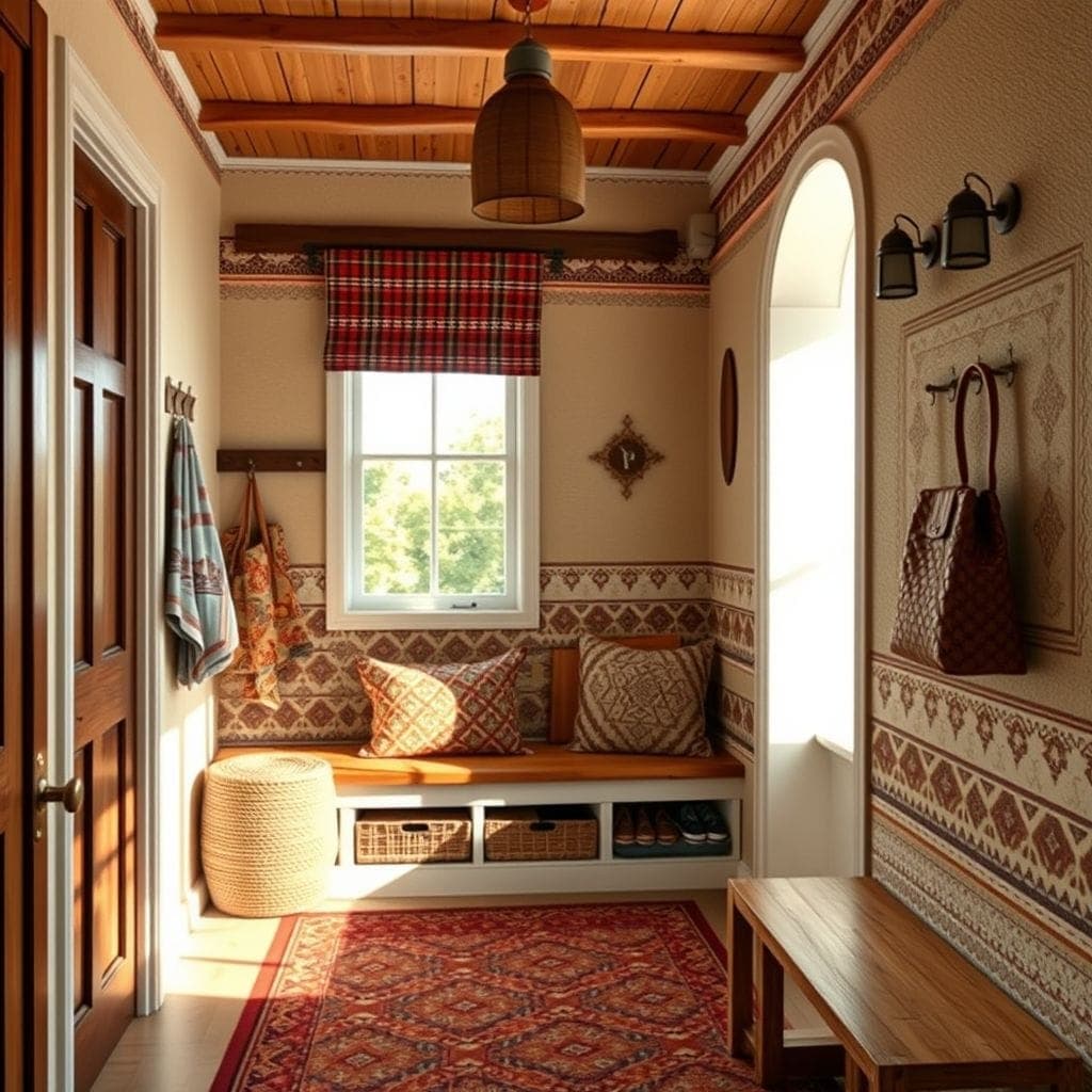 Tribal Mudroom design example 1