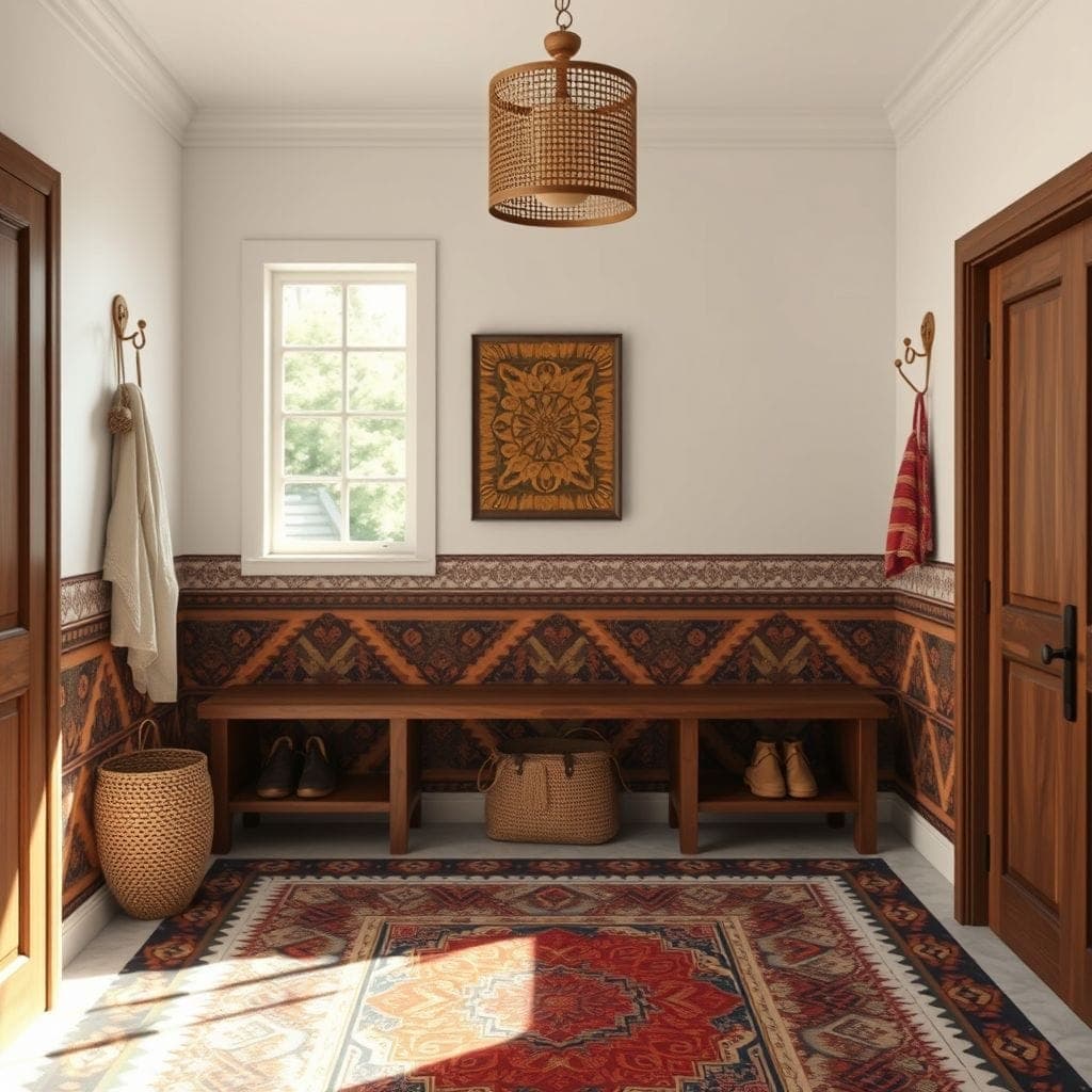 Tribal Mudroom design example 2
