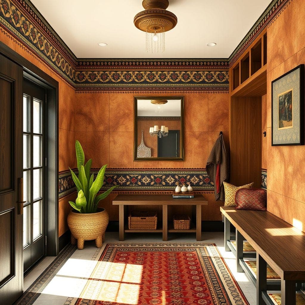 Tribal Mudroom design example 3