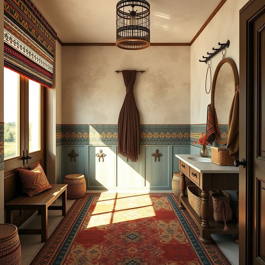 Tribal Mudroom design example 4