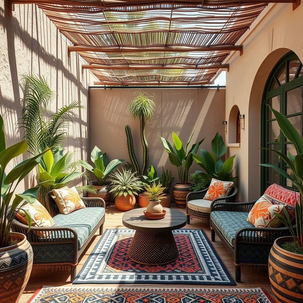 Tribal Outdoor Garden design example 1