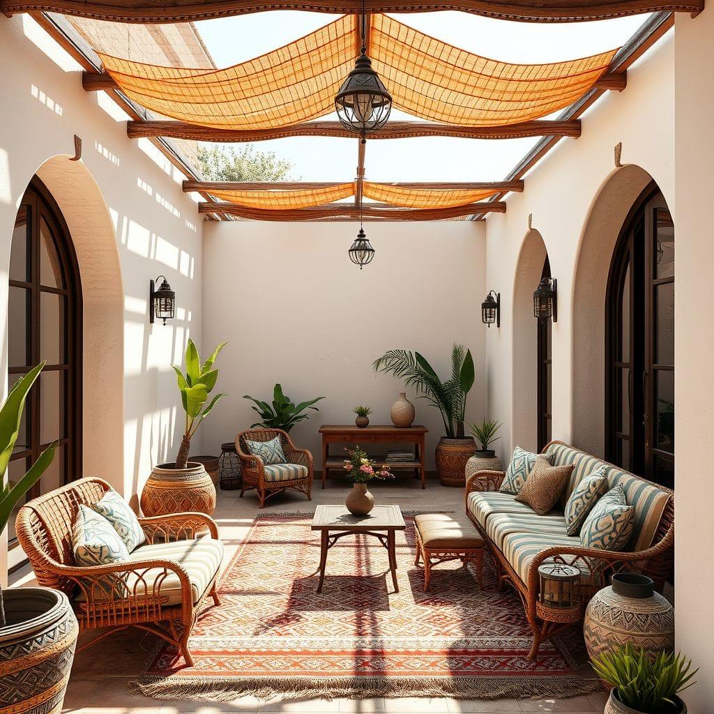 Tribal Outdoor Patio design example 1