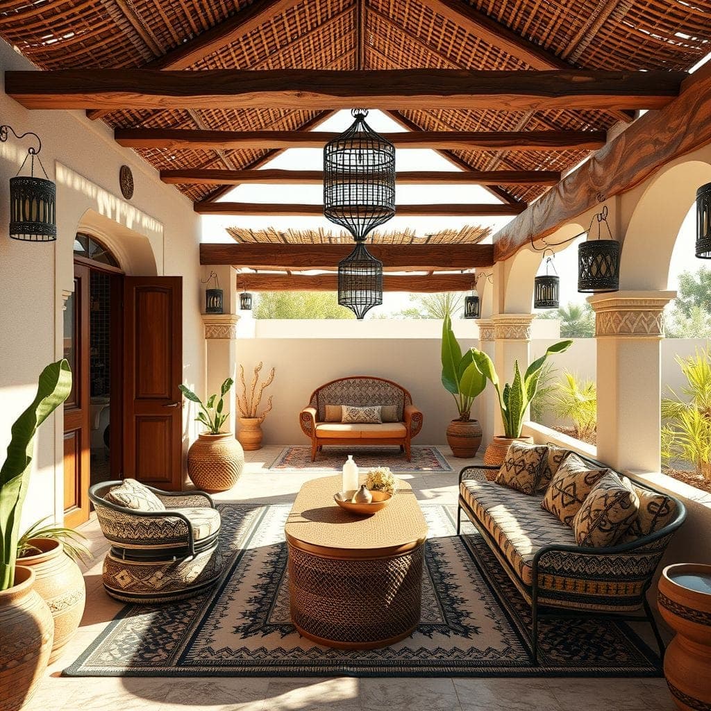 Tribal Outdoor Patio design example 2