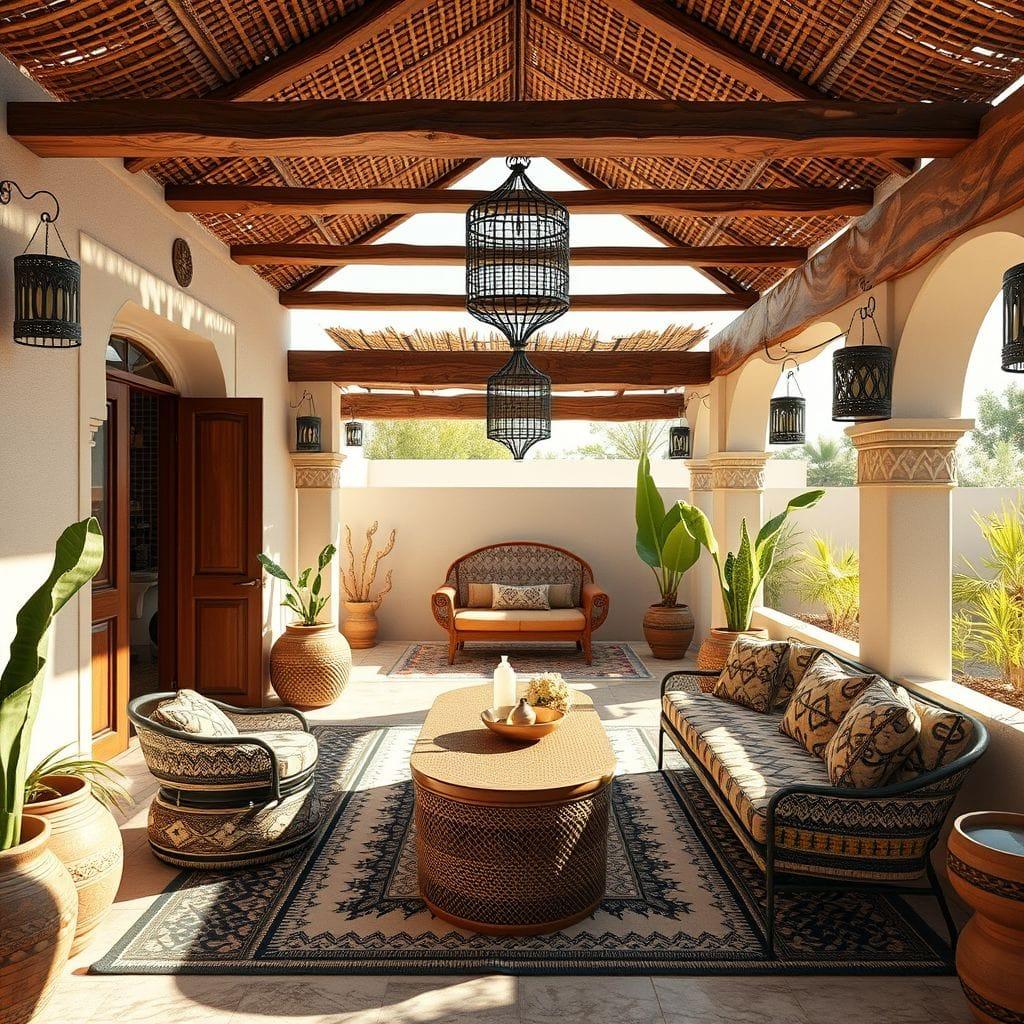 Tribal Outdoor Patio design example 2
