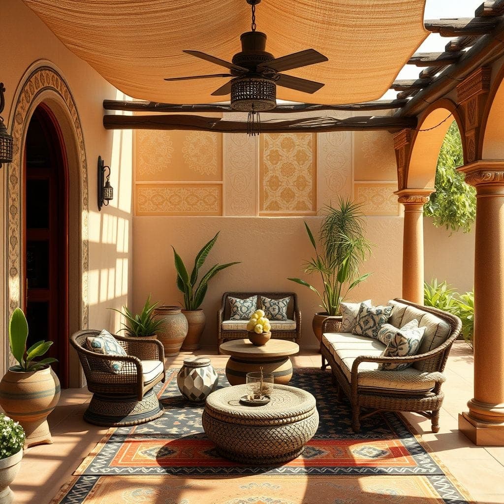 Tribal Outdoor Patio design example 3