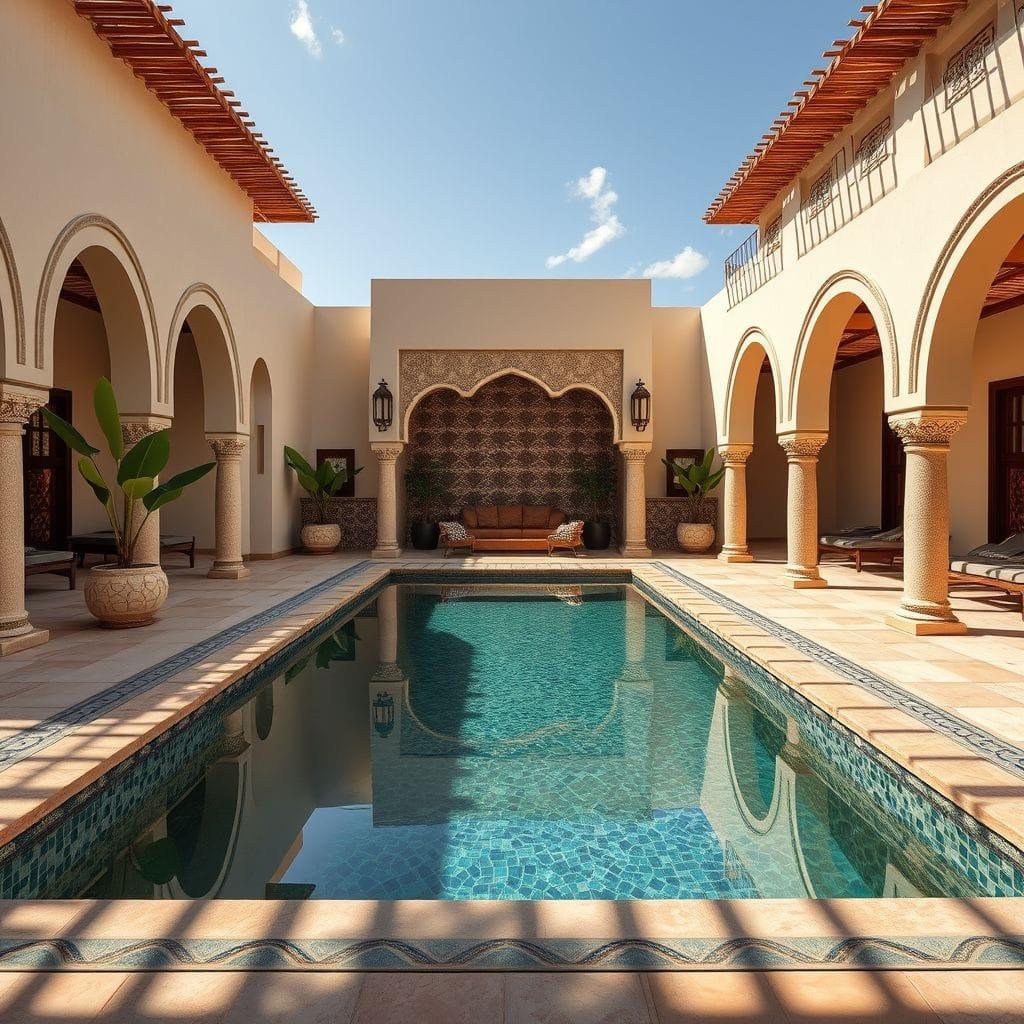 Tribal Outdoor Pool Area design example 1