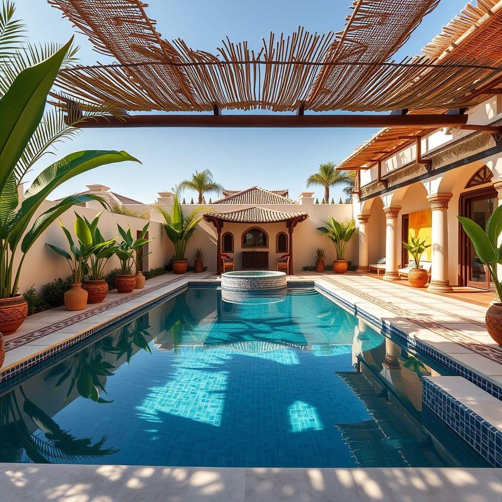 Tribal Outdoor Pool Area design example 2