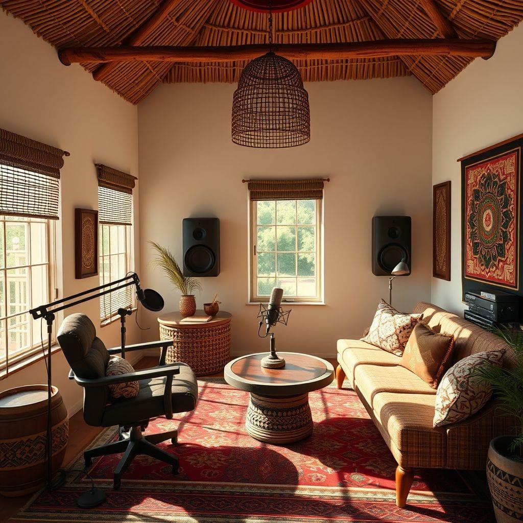 Tribal Podcast Studio design example 2