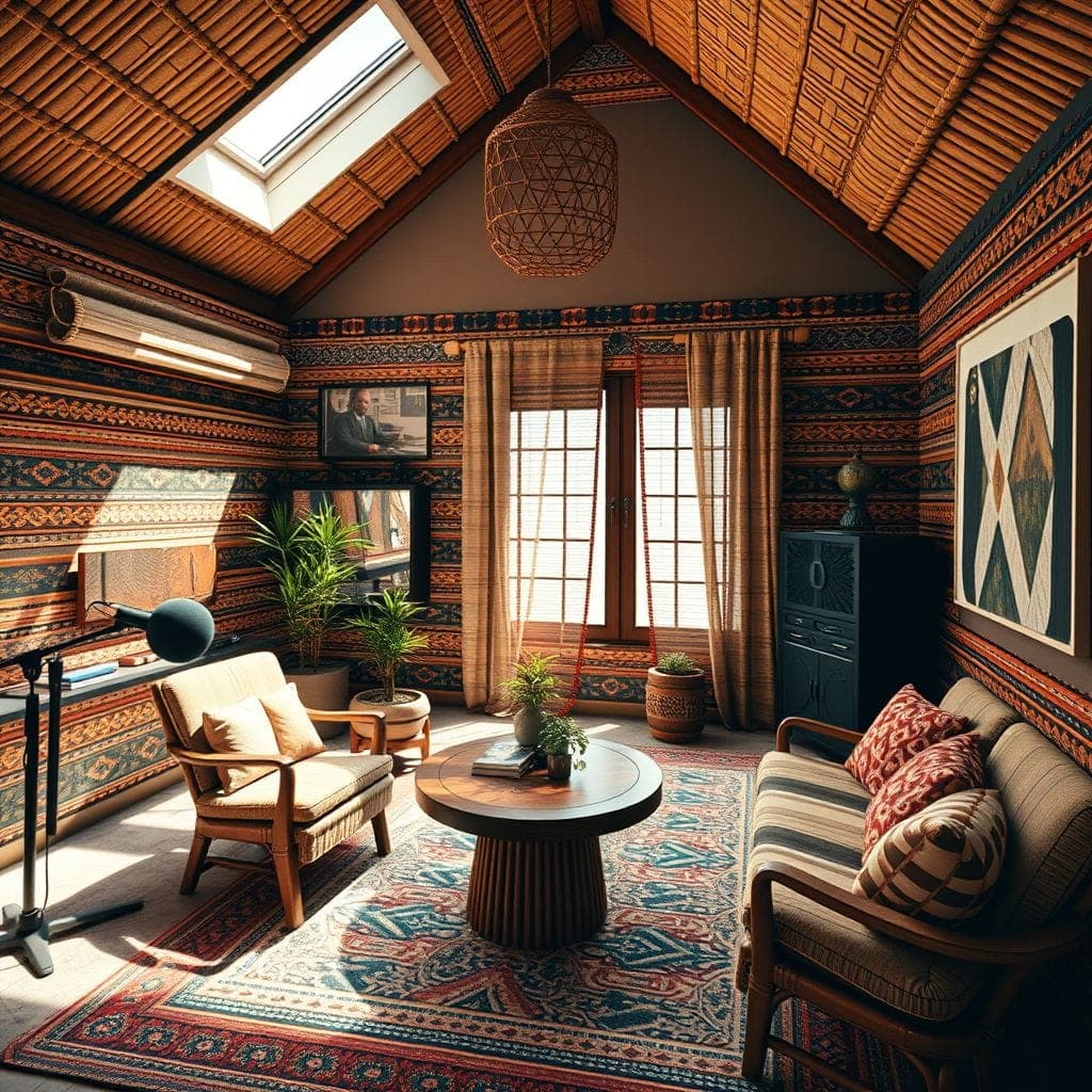 Tribal Podcast Studio design example 4