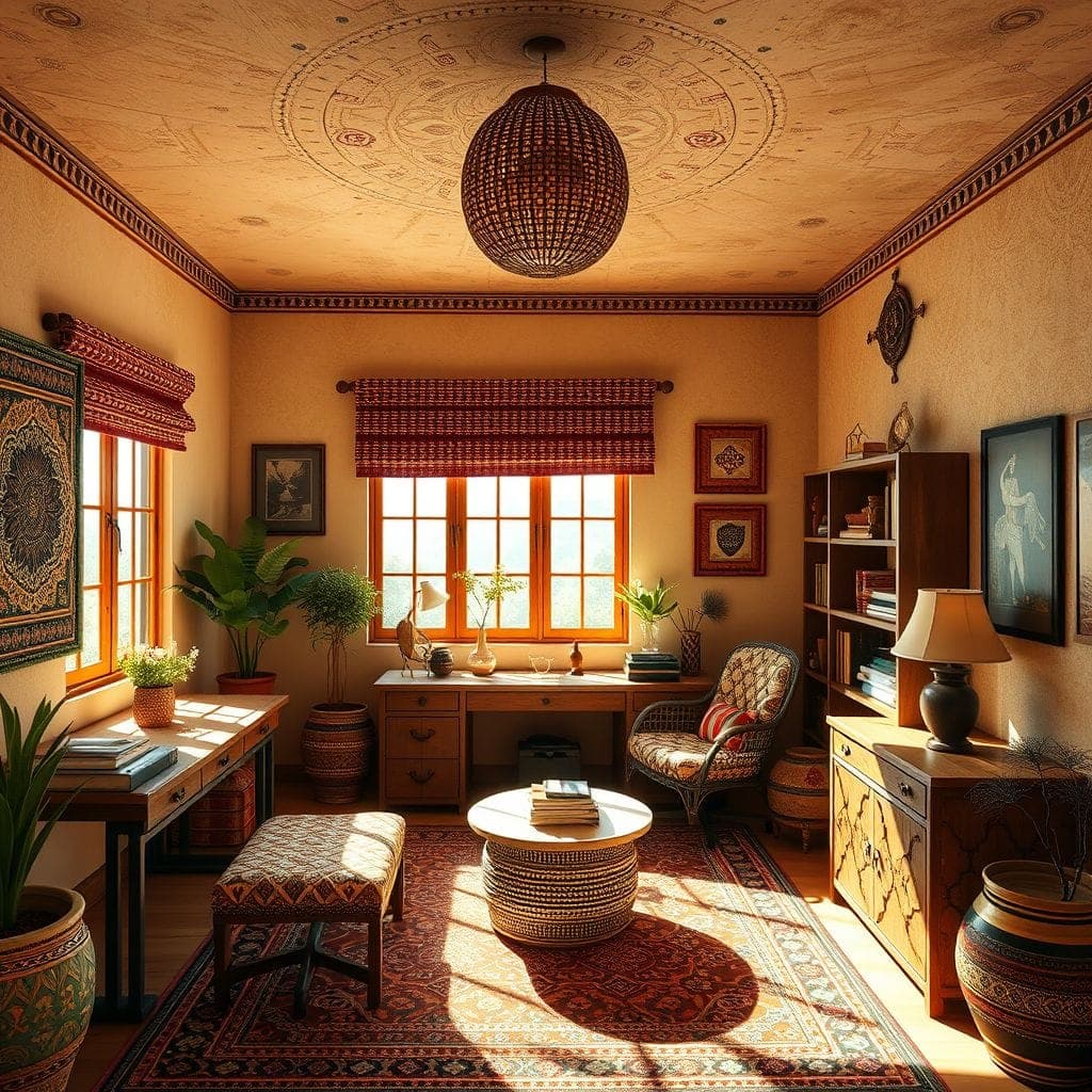 Tribal Study Room design example 2