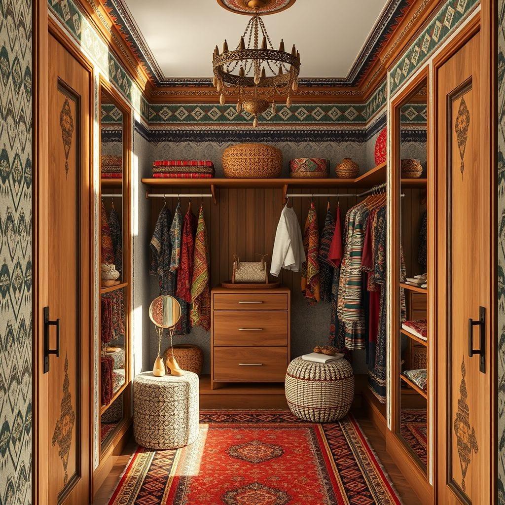 Tribal Walk-in Closet design example 1