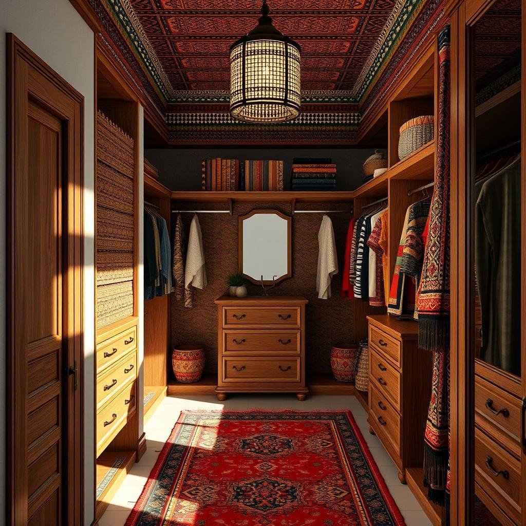 Tribal Walk-in Closet design example 3