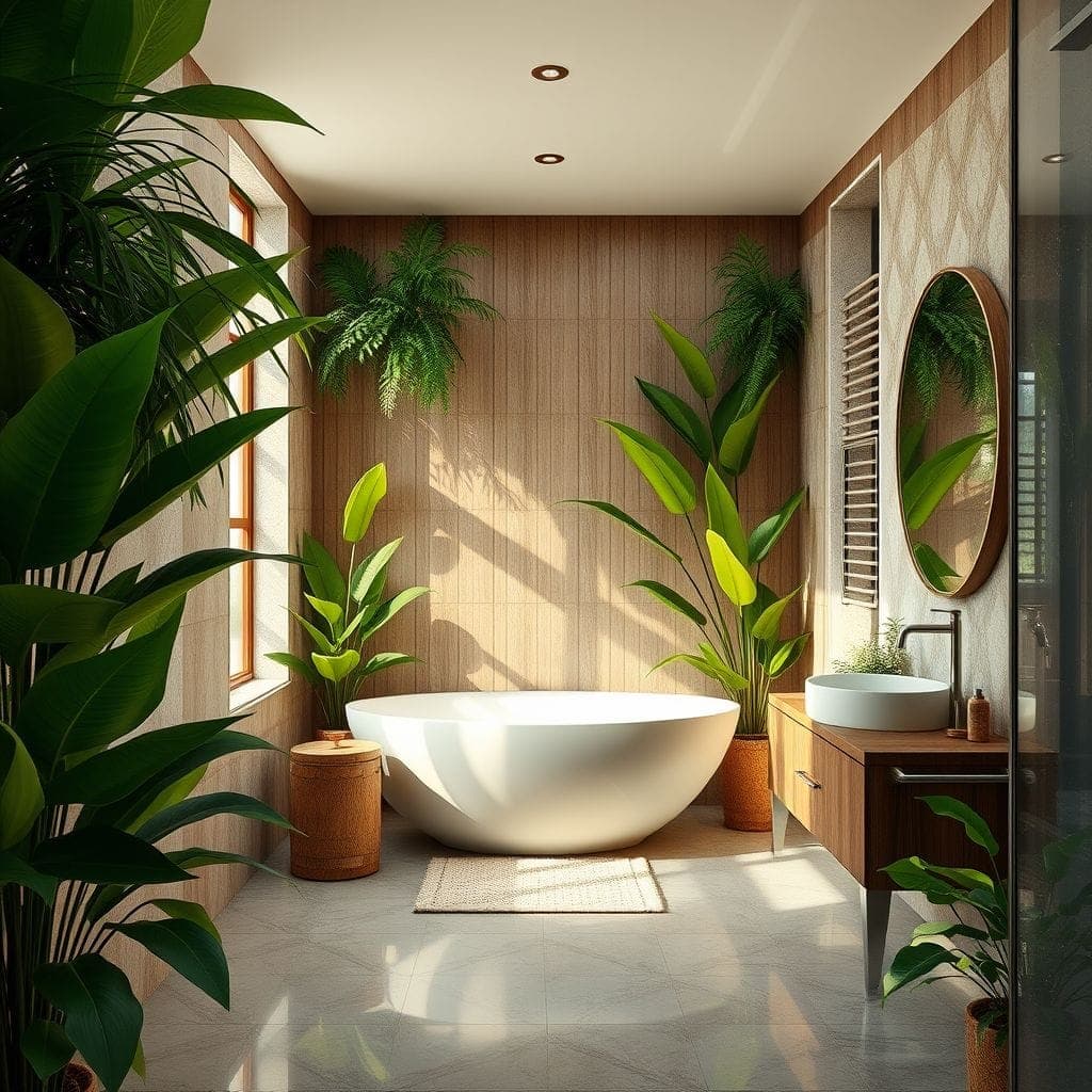 Tropical Bathroom design example 1