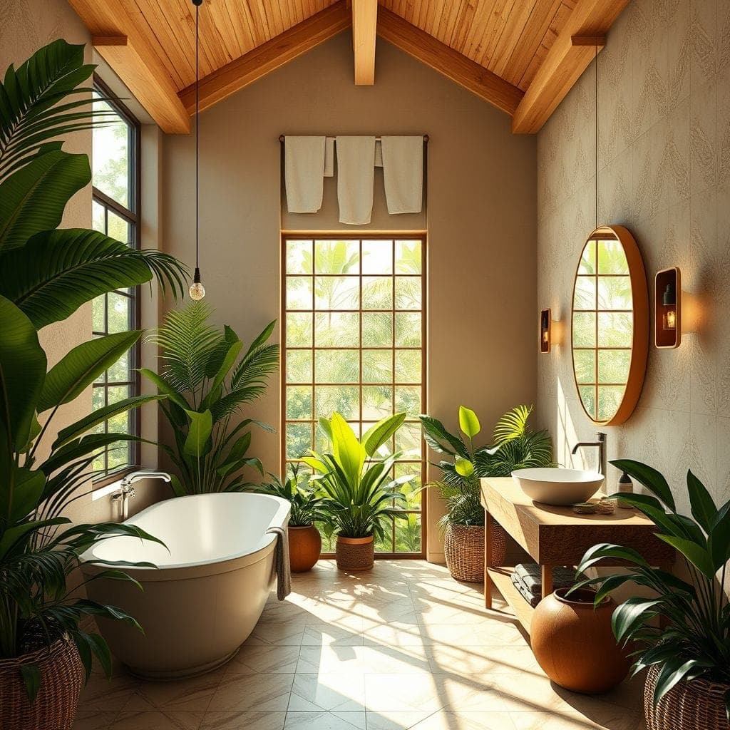 Tropical Bathroom design example 2