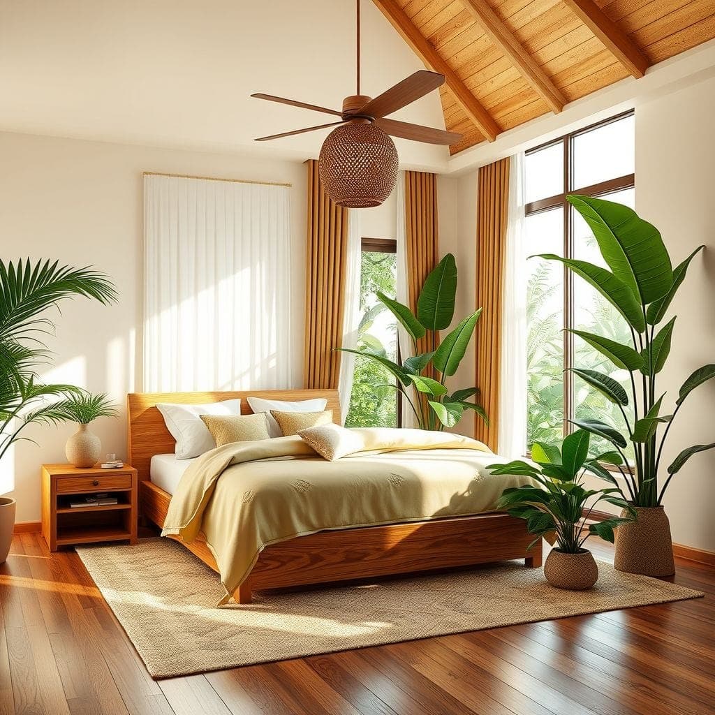 Tropical Bedroom design example 1