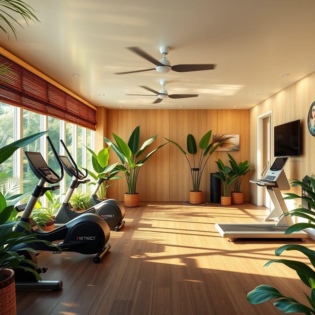 Tropical Home Gym design example 2