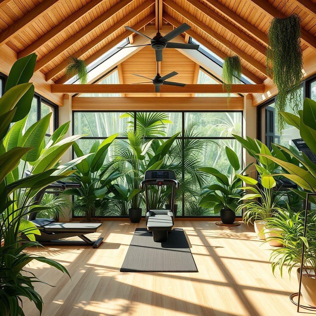 Tropical Home Gym design example 3