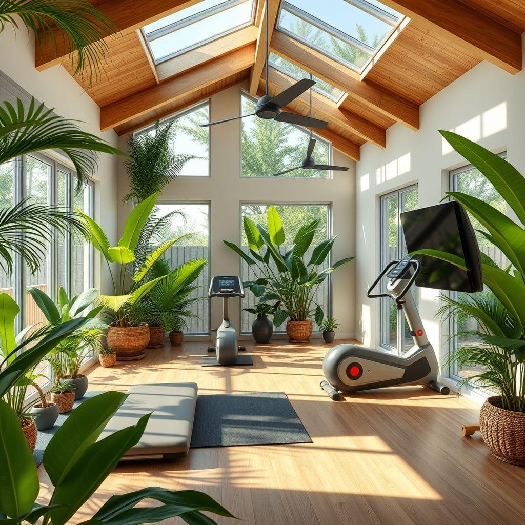 Tropical Home Gym design example 4