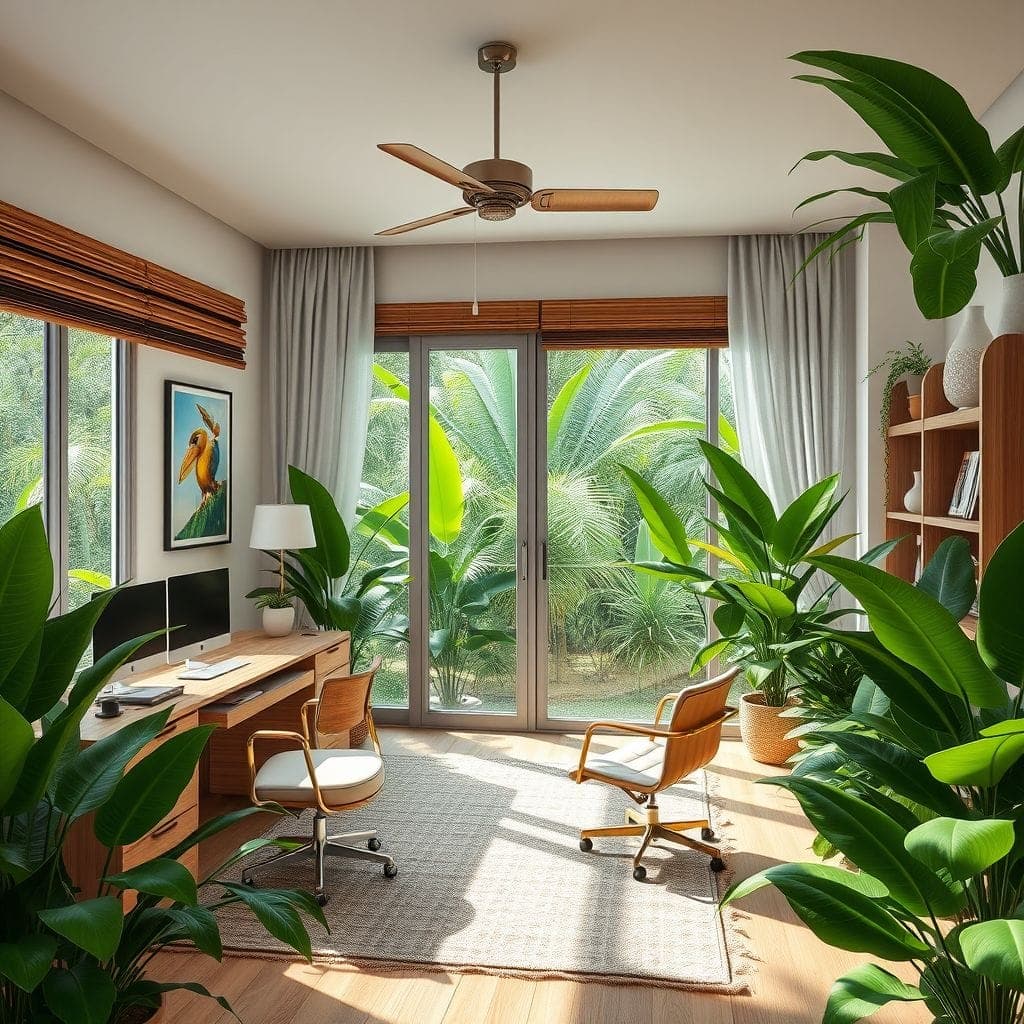 Tropical Home Office design example 1