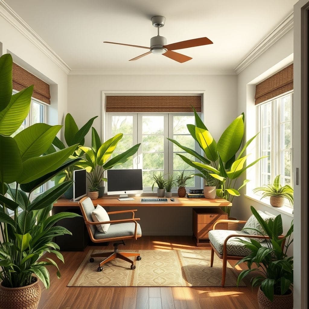 Tropical Home Office design example 3